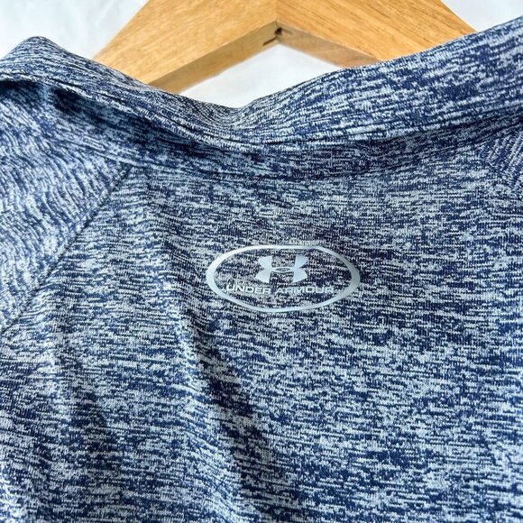 Under Armour ½ Zip Pullover Size Small Gray Heather Pink Zip Running Top - Picture 5 of 5